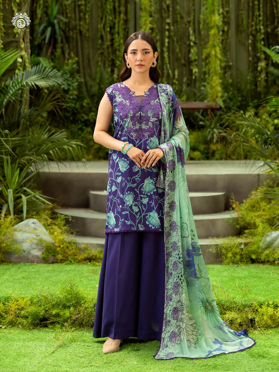 3 PC UN-STITCHED SHIRT TROUSER & DUPPATA | GRP2516A4