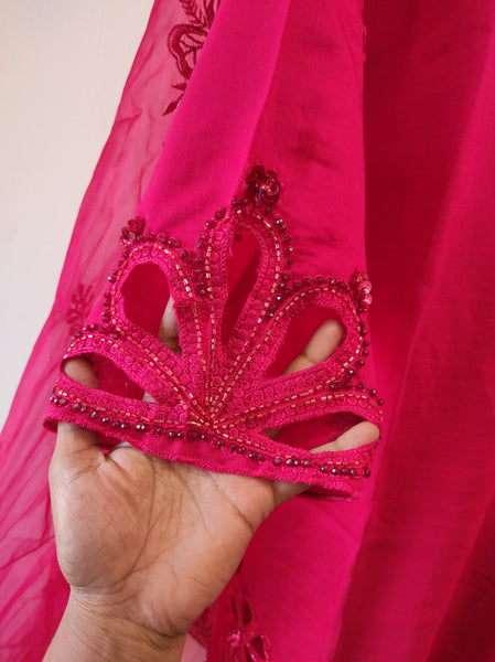 Cutwork Tunic | Hot Pink