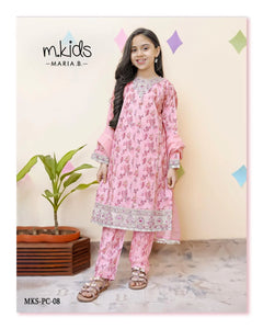 3 Piece Embroidered Lawn Suit | MKS-PC-08