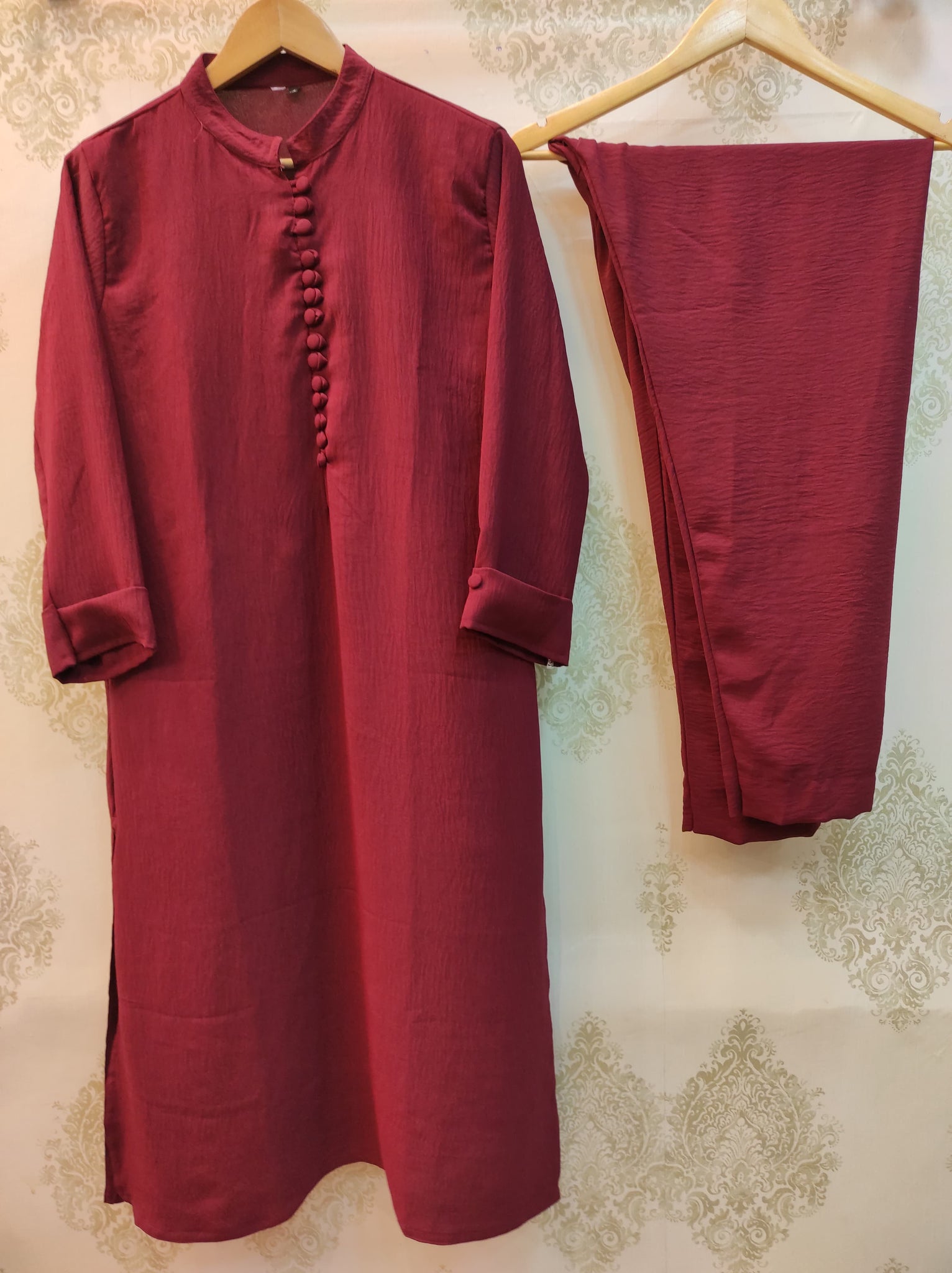 2Pc Co Ord Set | Maroon