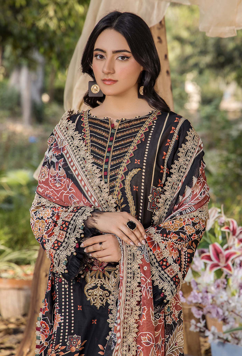 JASMINE UNSTITCHED LAWN ADAN LIBAS D#02