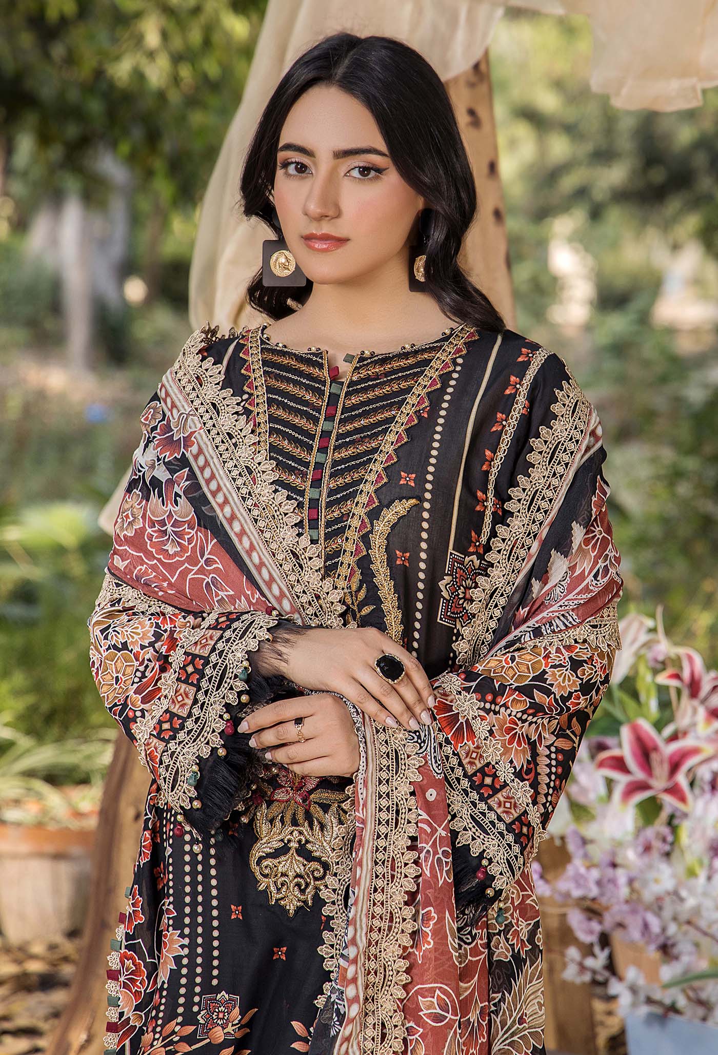 JASMINE UNSTITCHED LAWN ADAN LIBAS D#02