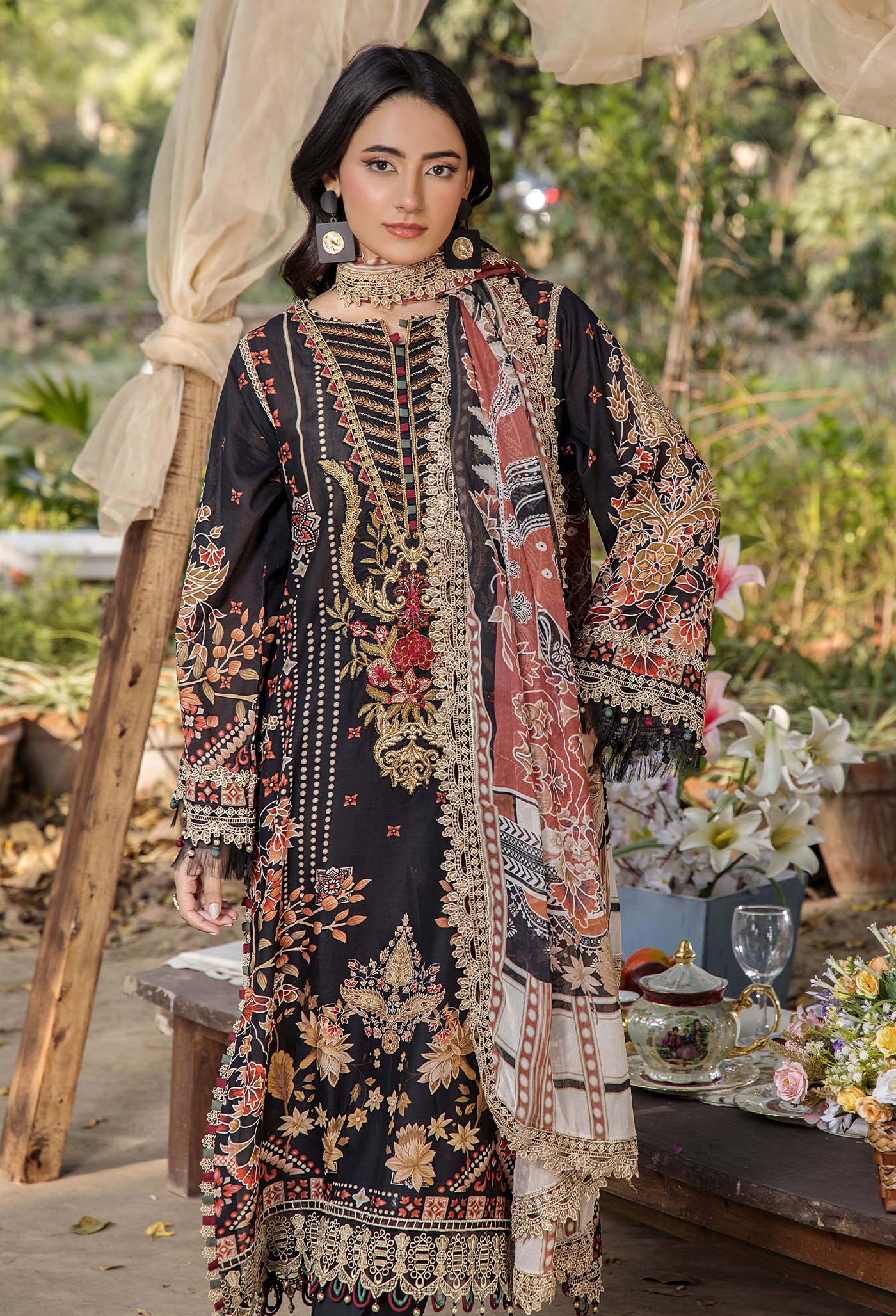 JASMINE UNSTITCHED LAWN ADAN LIBAS D#02