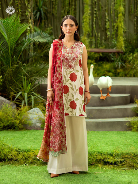 3 PC UN-STITCHED SHIRT TROUSER & DUPPATA | GRP2516A3
