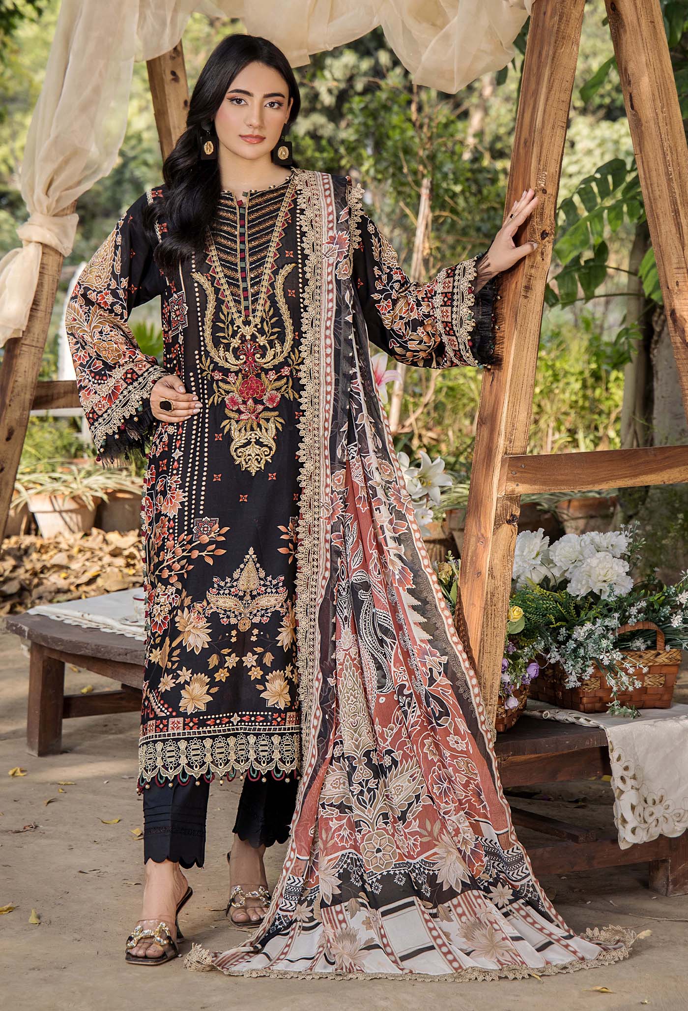 JASMINE UNSTITCHED LAWN ADAN LIBAS D#02