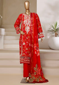 Sadabahar Luxury Lawn | 03 | Red