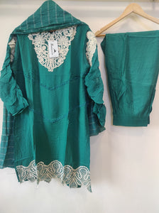 Turquoise Rayon Set