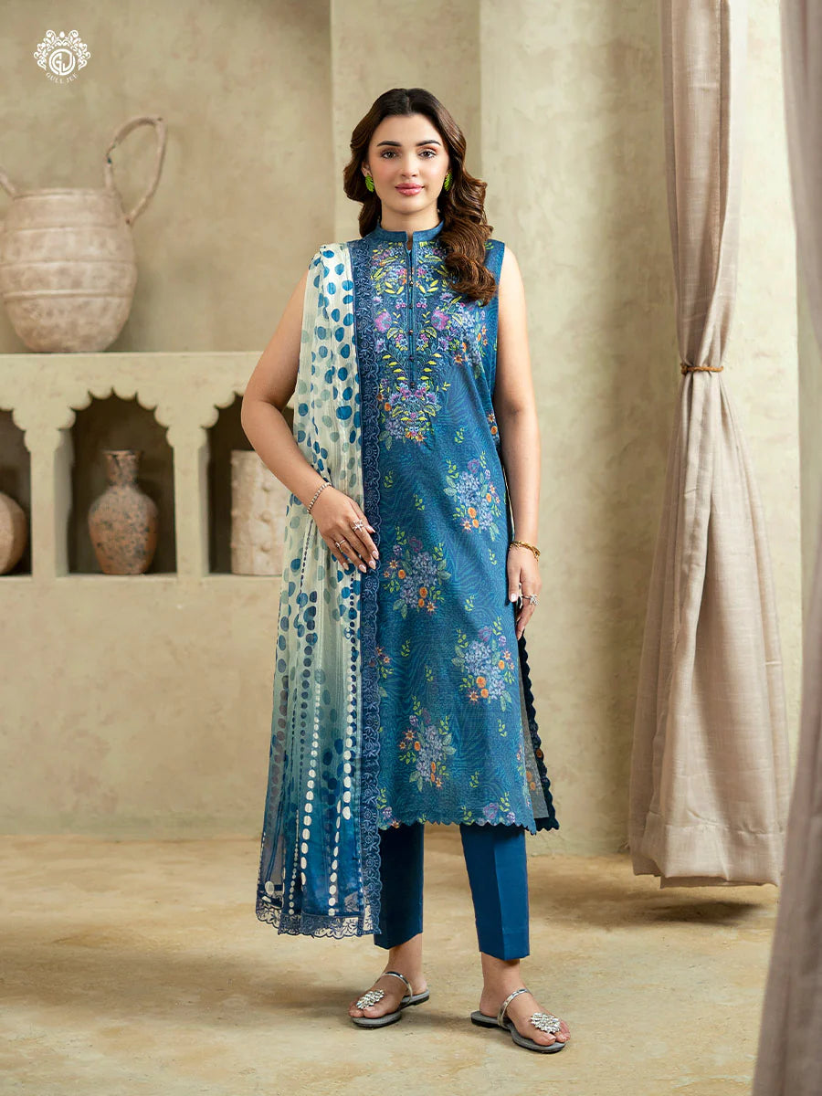3 PC UN-STITCHED SHIRT TROUSER & DUPPATA | ART-7