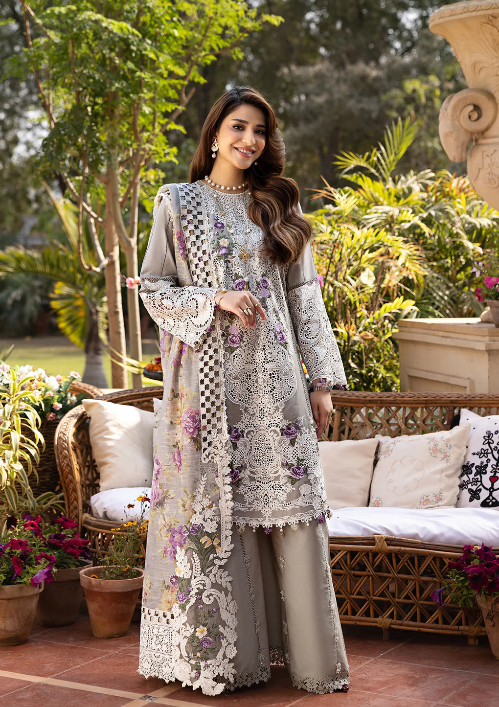 RAMSHA | Elaf Luxury Lawn 2025