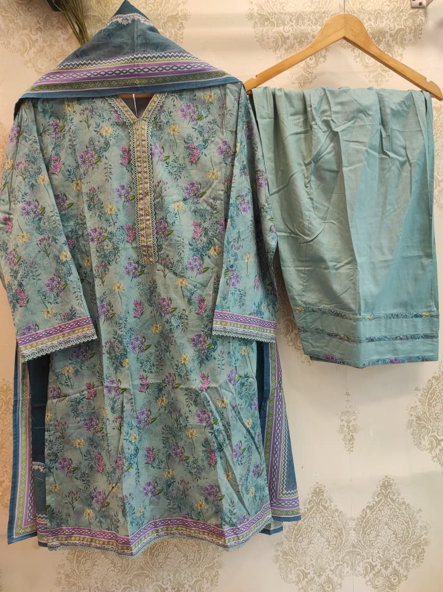 BS Stitched Lawn Farshi | 07