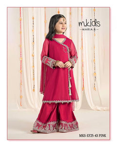 3 Piece Embroidered Lawn Suit | EF25-43-PINK