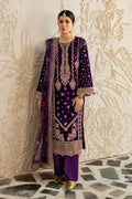 Embroidered Velvet V-602