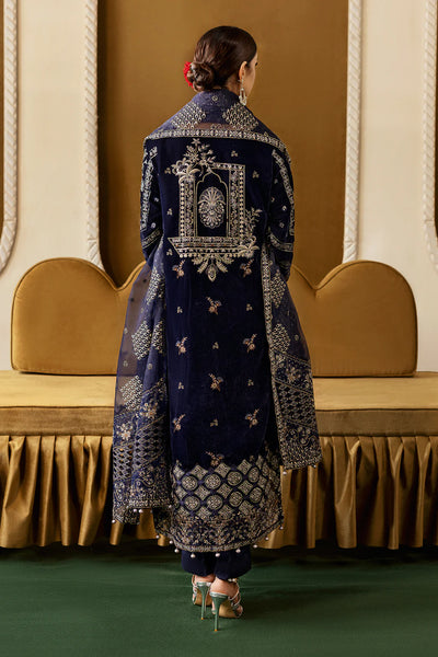 Embroidered Velvet V-608