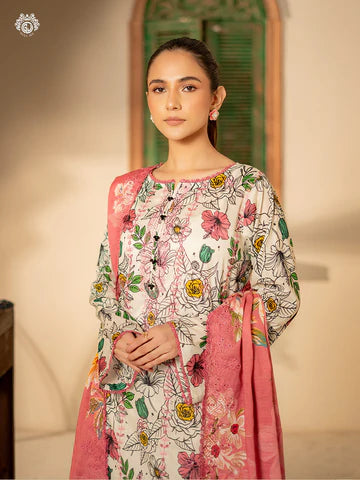 Embroidered Lawn Suit | D-003
