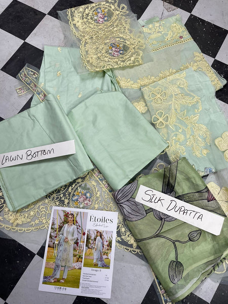 Etoiles By Zebaish Embroidered Lawn 2023 | ED-11