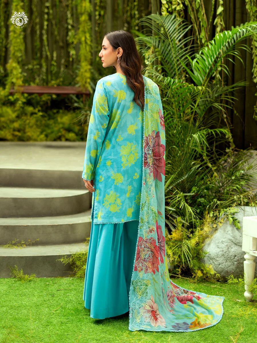 3 PC UN-STITCHED SHIRT TROUSER & DUPPATA | GRP2516A12
