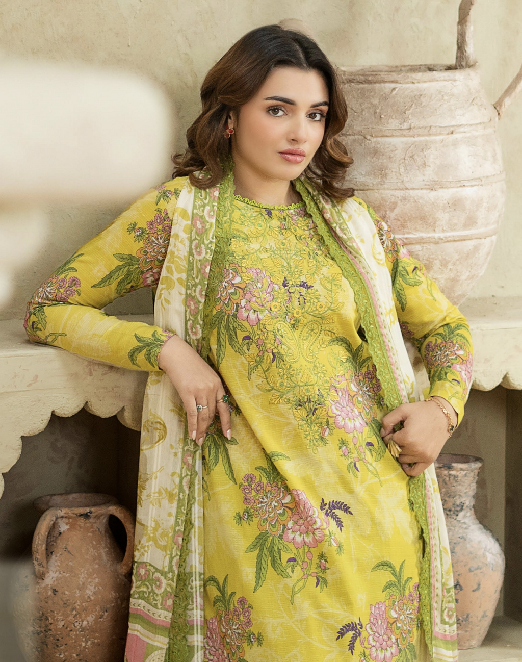 3 PC UN-STITCHED SHIRT TROUSER & DUPPATA | ART-4