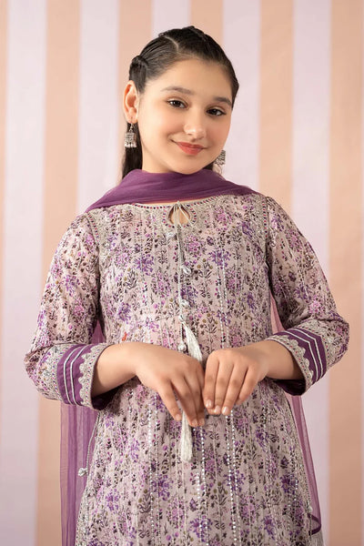 M KIDS BY MARIA B 2025 MKD-EF25-27 PURPLE