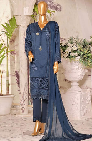 Sadabahar Rania Viscose Lawn | Navy Blue