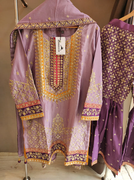 Garara Set-Lilac & Purple
