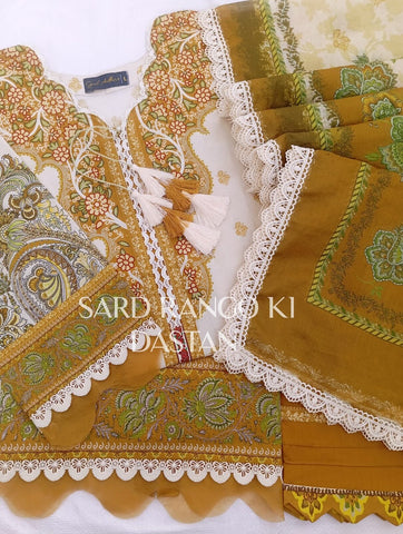 GUL ADHAR STITCHED LAWN | GA006