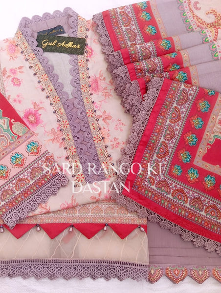 GUL ADHAR STITCHED LAWN | GA005