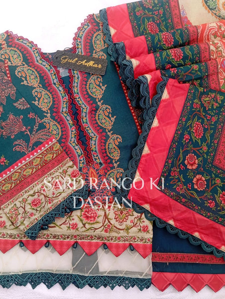 GUL ADHAR STITCHED LAWN | GA009