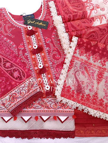 GUL ADHAR STITCHED LAWN | GA002
