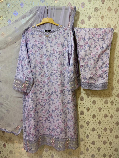 Sadabahar Luxury Viscose Lawn Set