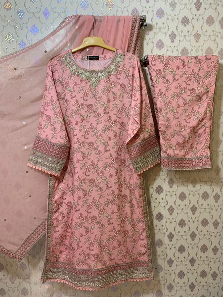 Sadabahar Luxury Viscose Lawn Set