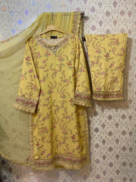 Sadabahar Luxury Viscose Lawn Set