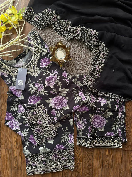 Sadabahar Luxury Viscose Lawn Set