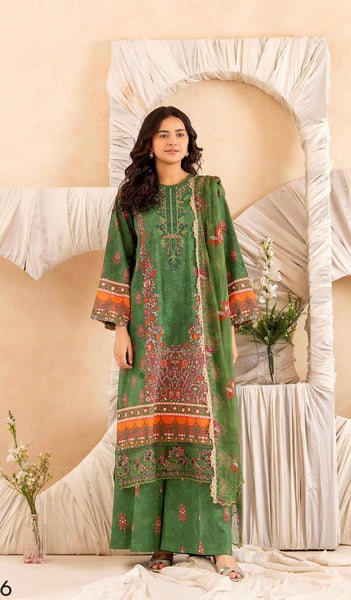 3 PC UN-STITCHED SHIRT TROUSER & DUPPATA - GZI2526A6