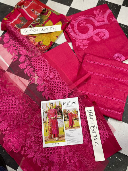 Etoiles By Zebaish Embroidered Lawn 2023 | ED-08