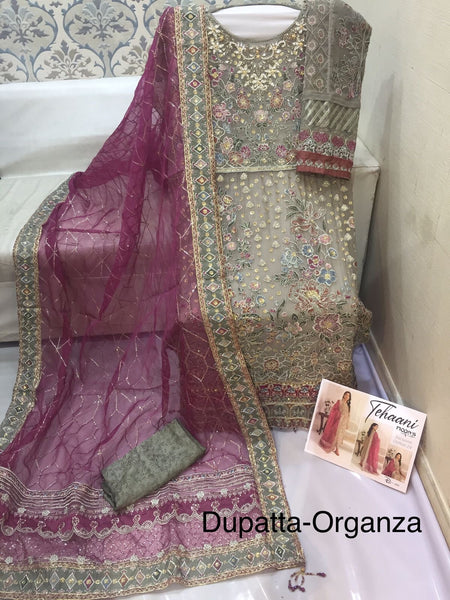 Embroidered Chiffon Design - 19