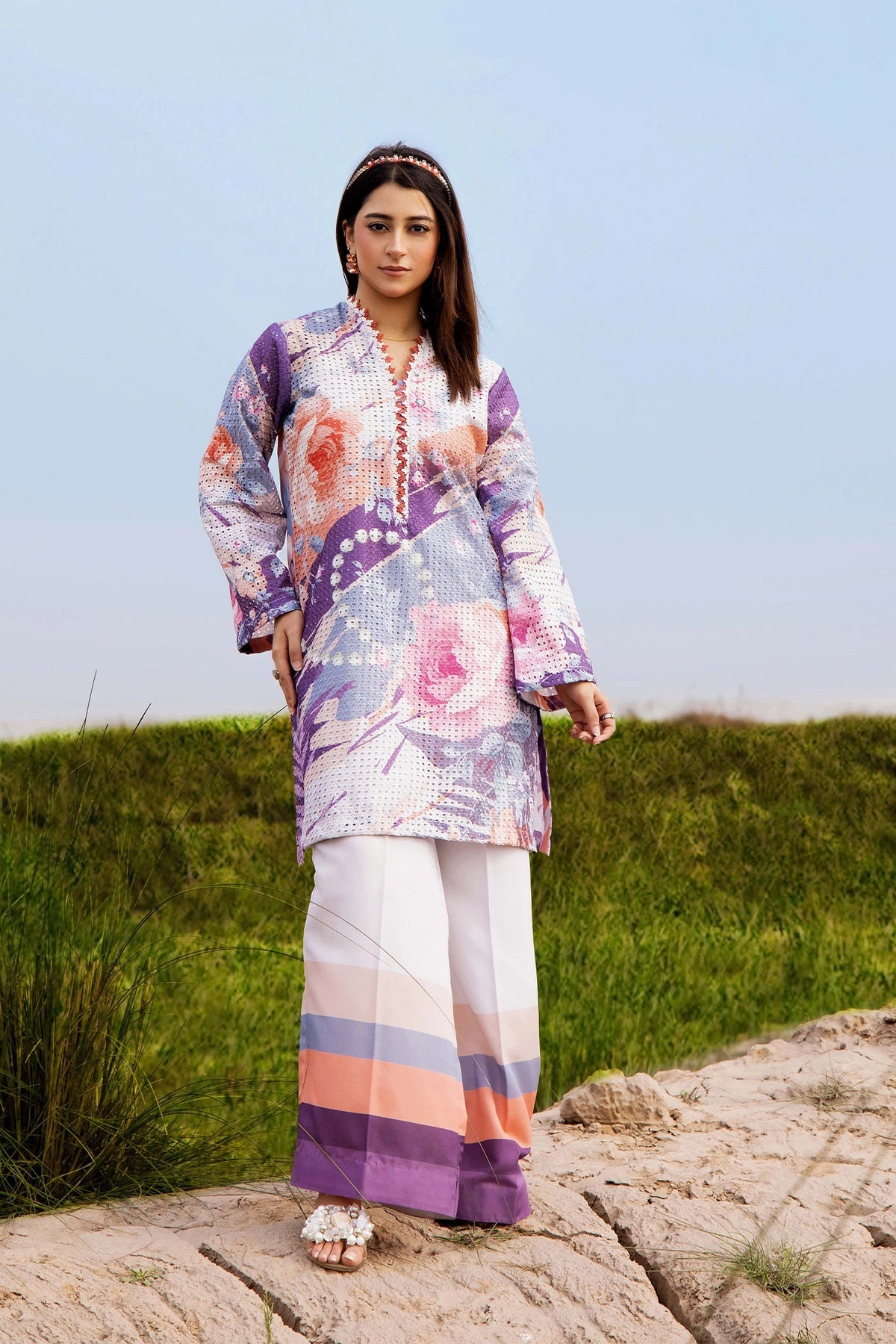 Camelia Vol-3 by Adan's Libas Premium Lawn Co-ords | Design 04