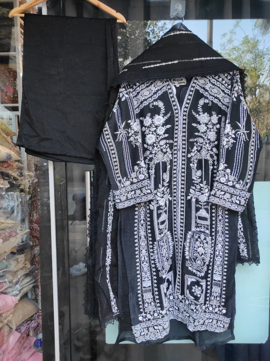 Handwork Eid Pret | Midnight Black