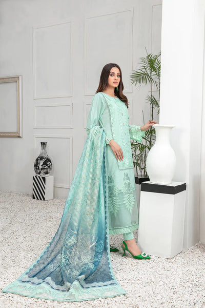 ZARKA EMBROIDERED LAWN COLLECTION BY || TAWAKKAL || D-9731
