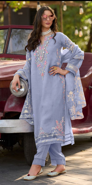 Organza party wear (R 1113)