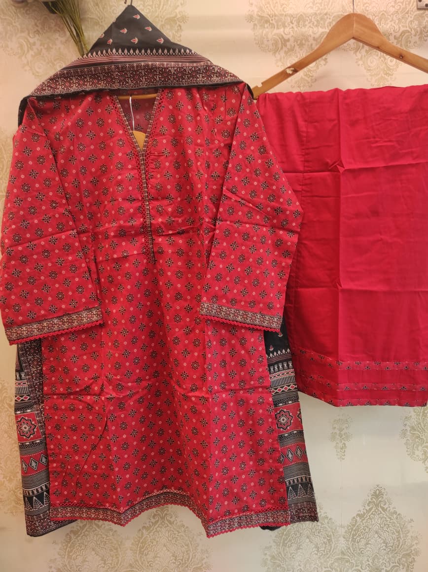 BS Stitched Lawn Farshi | 08