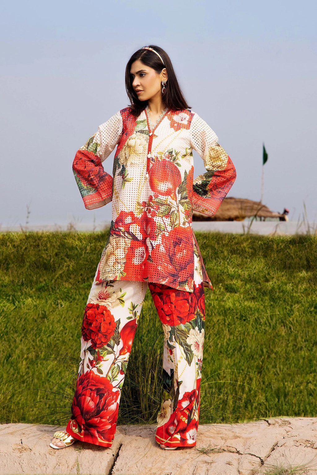 Camelia Vol-2 by Adan's Libas Premium Lawn Co-ords | Design 02