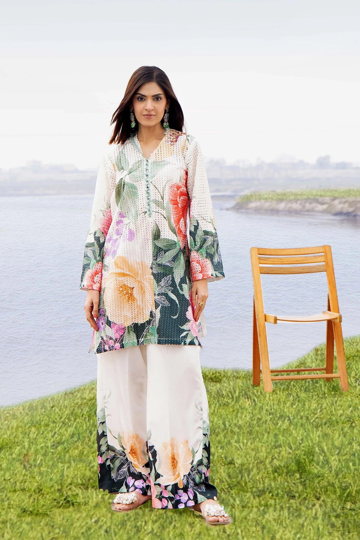 Camelia Vol-3 by Adan's Libas Premium Lawn Co-ords | Design 02