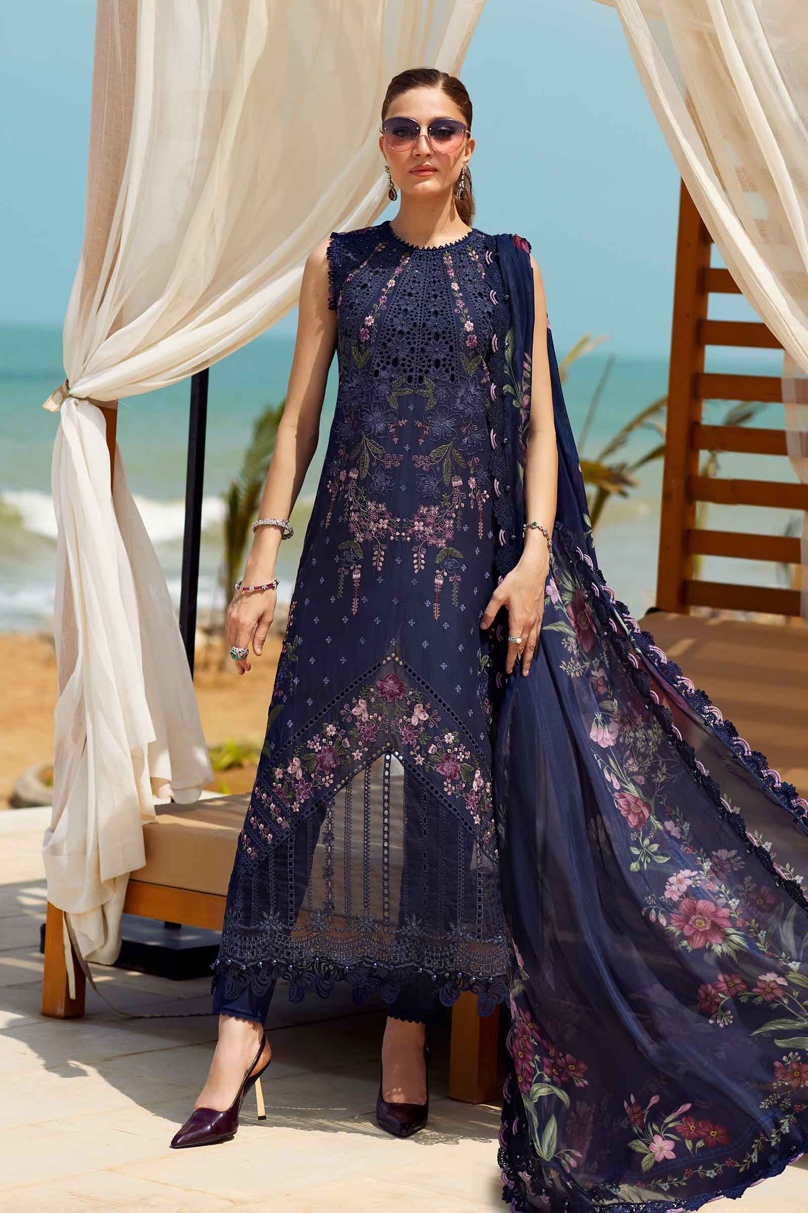Maria B Luxury Lawn 2025 |  EID LAWN-25-09