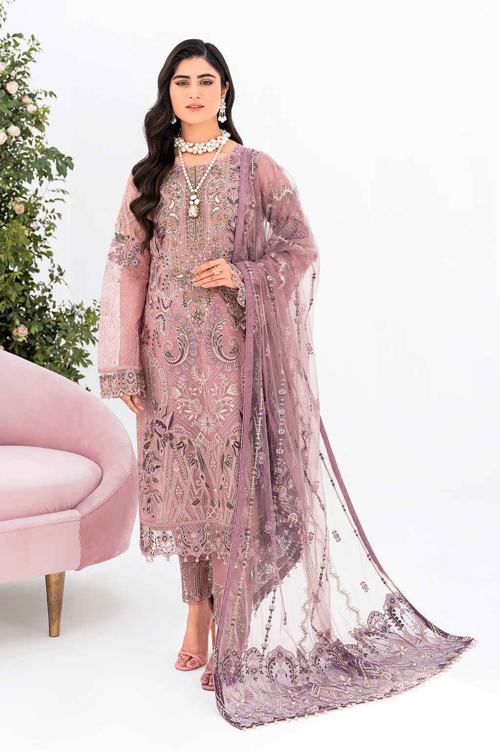 Ramsha Minhal Vol-08 | M-804 | Unstitched