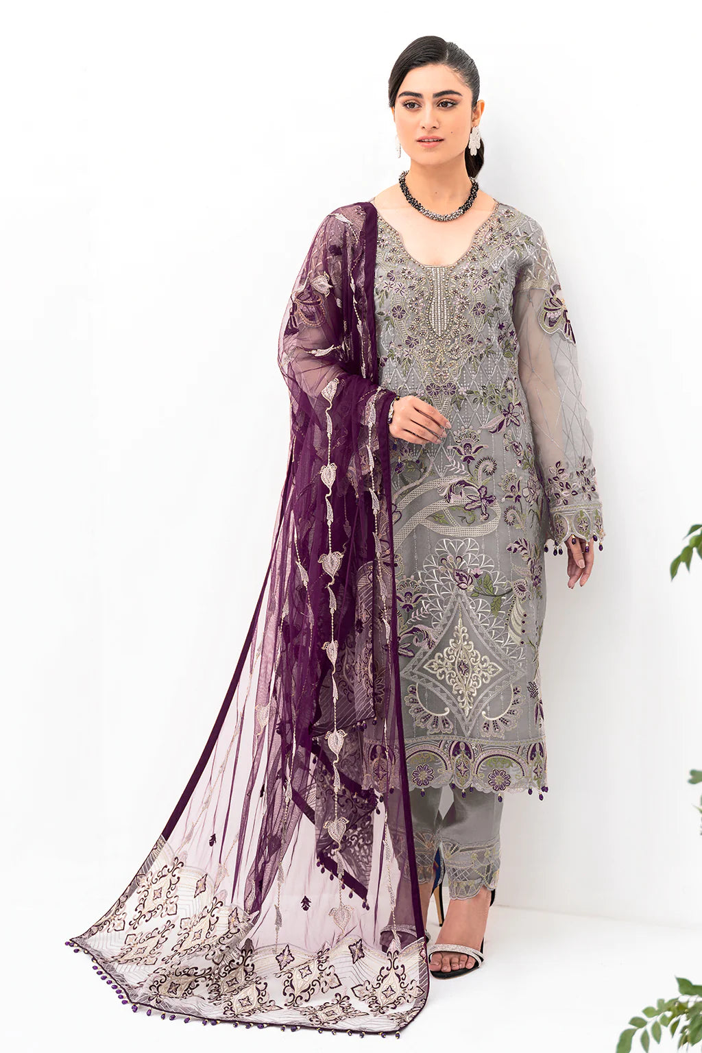 Ramsha Minhal Vol-0 | M-801 | Unstitched