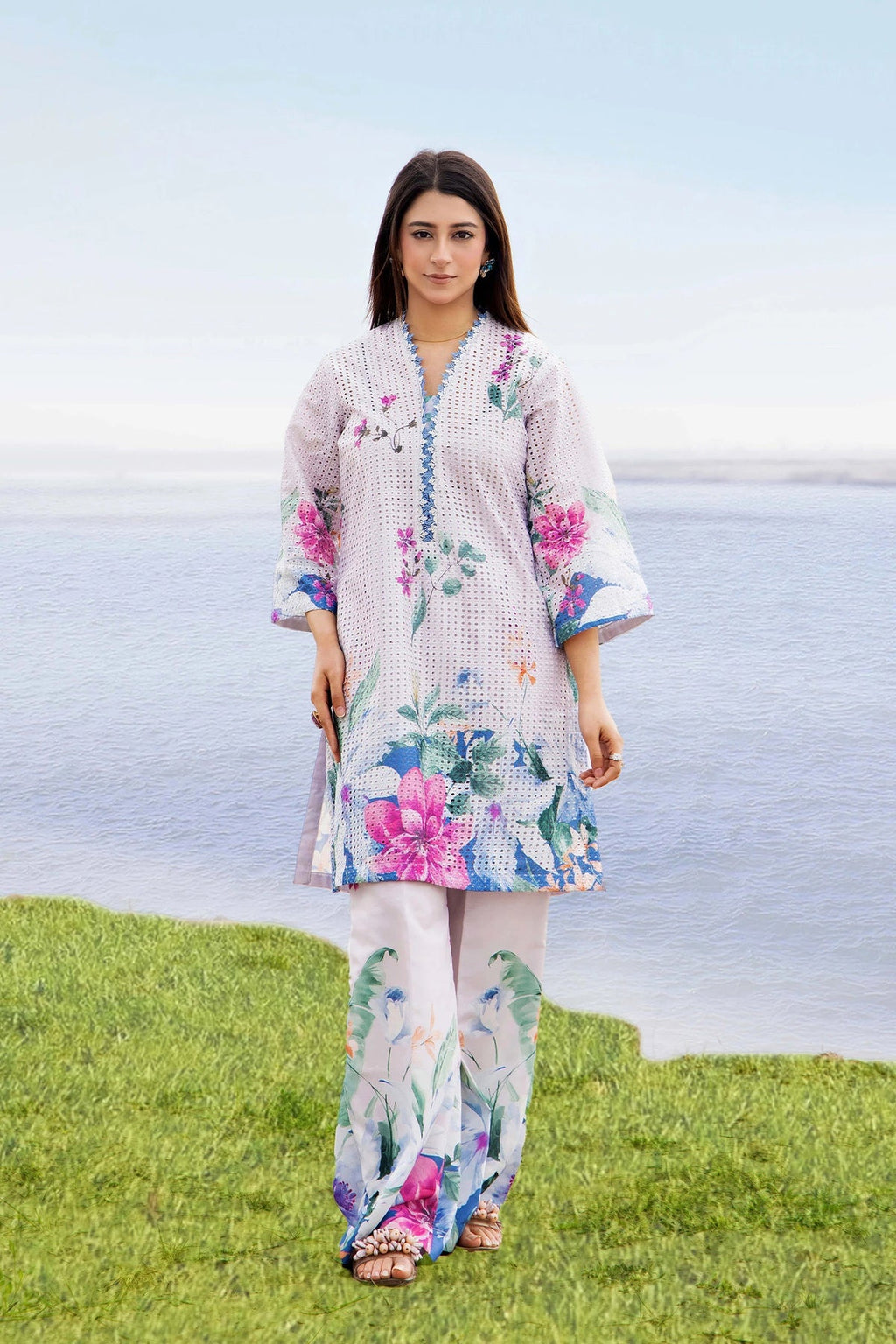 Camelia Vol-3 by Adan's Libas Premium Lawn Co-ords | Design 01