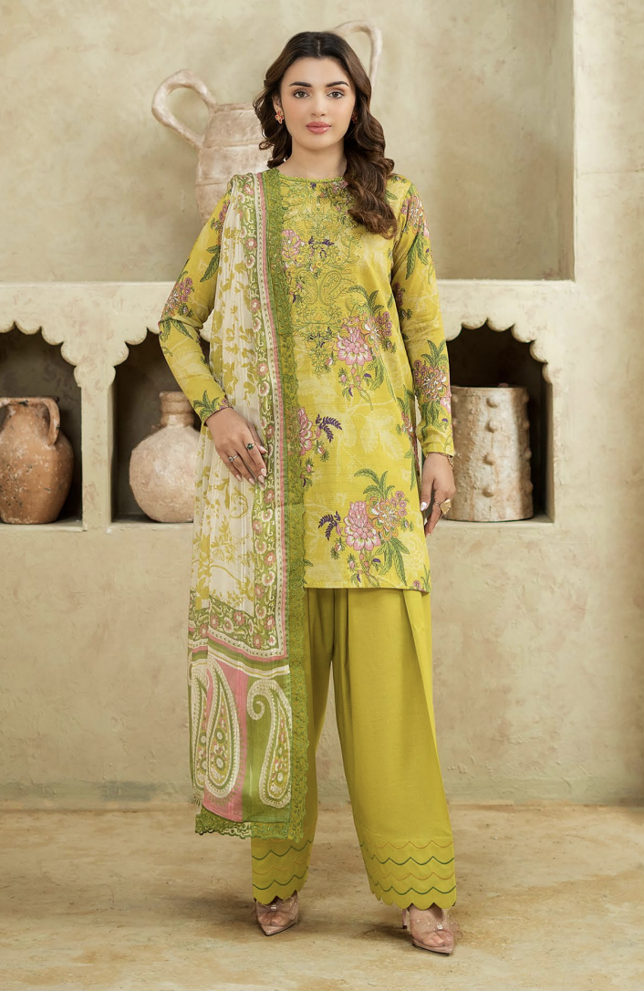 3 PC UN-STITCHED SHIRT TROUSER & DUPPATA | ART-4