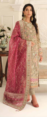 Embroidered Chiffon Design - 19