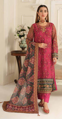 Embroidered Chiffon Design - 23