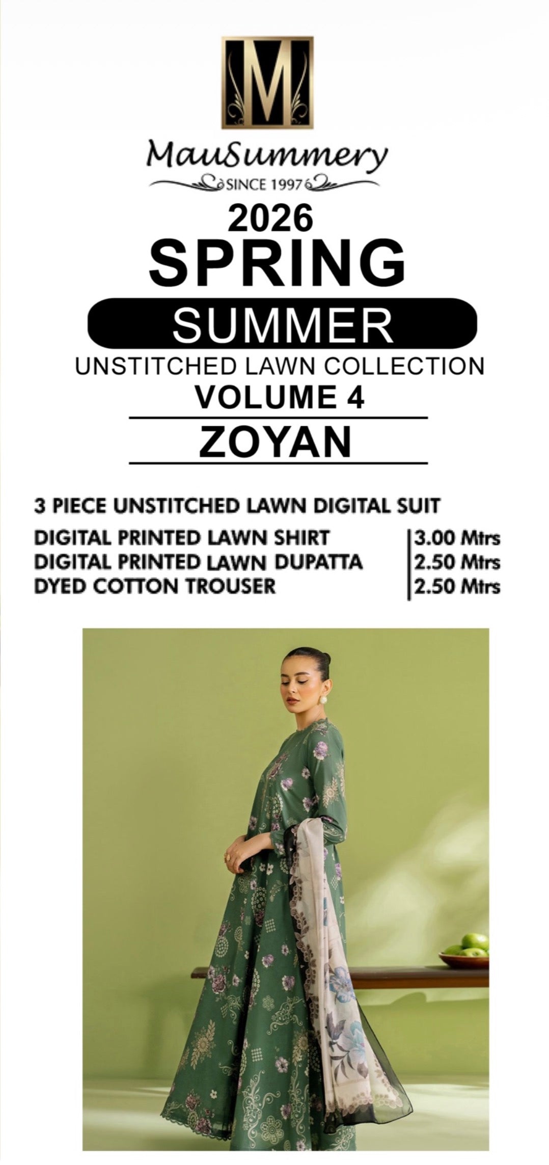 Mausummery Lawn Unstitched Collection 16